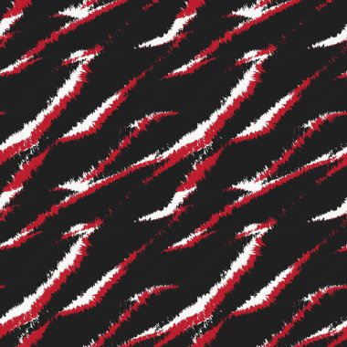 Moda tekstil, grafik ve el sanatları için Kırmızı Soyut Fırça darbeleri desen tasarımı