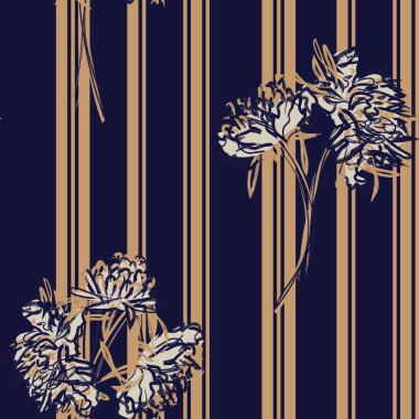 Tarafsız Renk Çiçekli desen tasarımı moda tekstil ve grafikleri için