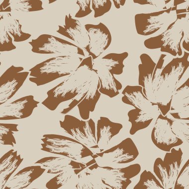 Tarafsız Renk Özeti: Moda tekstil, grafik, arka plan ve el sanatları için kusursuz desen tasarımı