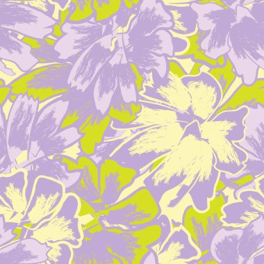 Moda tekstil, grafik, arka plan ve el sanatları için renkli Soyut Çiçeksiz desenli tasarım