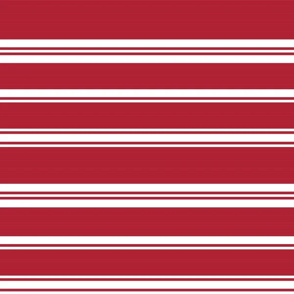Röd Horisontell Randig Sömlös Mönsterdesign För Modetextilier Grafik — Stock vektor