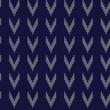 Mavi Sembol, örgü, moda tekstili, grafikler için pürüzsüz desensiz ada tasarımı