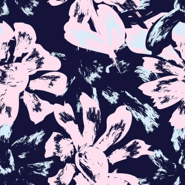 Moda tekstil, grafik, arka plan ve el sanatları için Pastel Soyut Çiçeksiz desen tasarımı