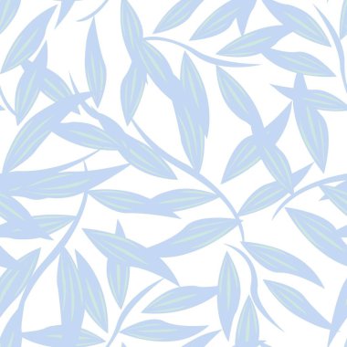 Pastels Tropikal Yaprak desen tasarımı moda tekstil, grafik ve el sanatları için