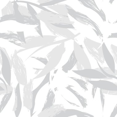 Moda tekstil, grafik ve el sanatları için tek renkli Tropikal Yaprak kusursuz desen tasarımı