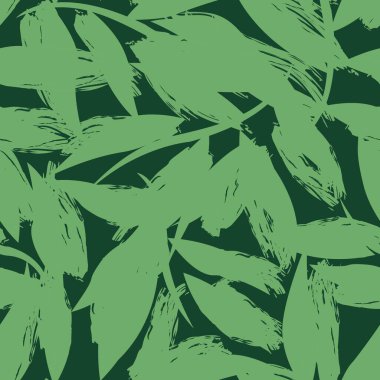 Moda tekstil, grafik ve el sanatları için Yeşil Tropikal Yaprak kusursuz desen tasarımı