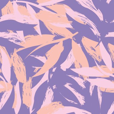 Moda tekstil, grafik ve el sanatları için renkli Tropikal Yapraksız desen tasarımı