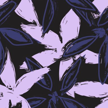 Moda tekstil, grafik, arka plan ve el sanatları için renkli Soyut Çiçeksiz desenli tasarım