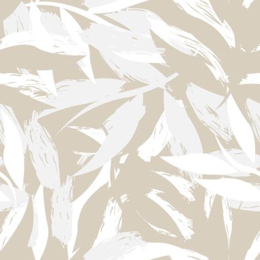 Tarafsız Renkli Tropikal Yaprak Moda tekstil, grafik ve el sanatları için kusursuz desen tasarımı