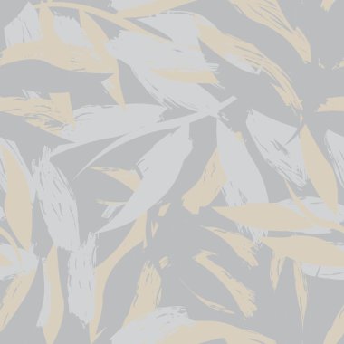 Tarafsız Renkli Tropikal Yaprak Moda tekstil, grafik ve el sanatları için kusursuz desen tasarımı