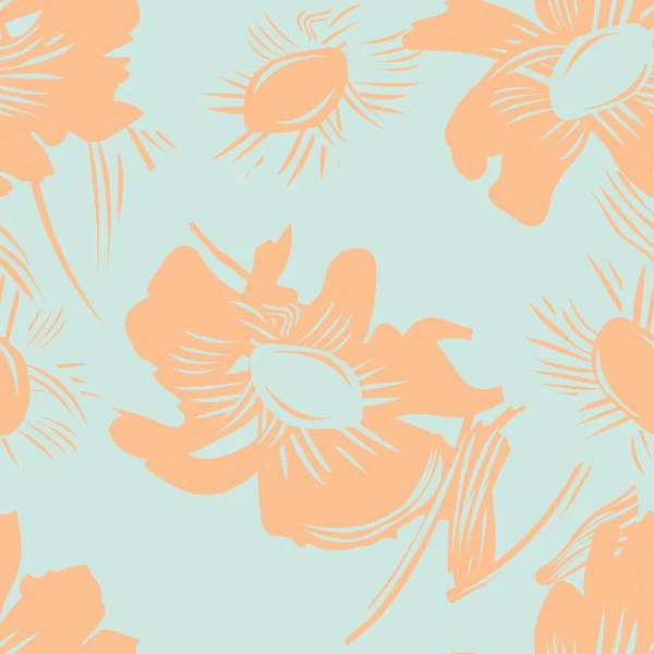 Pasteles Botanical Floral Diseño Patrones Sin Costuras Para Textiles Moda — Vector de stock