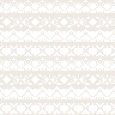 Tarafsız Renk Argyle adası örgü, moda tekstili, grafikler için kusursuz desen tasarımı