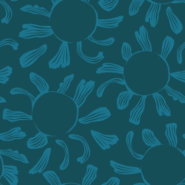 Moda tekstil, grafik, arka plan ve el sanatları için Yeşil Soyut Çiçeksiz desenli tasarım