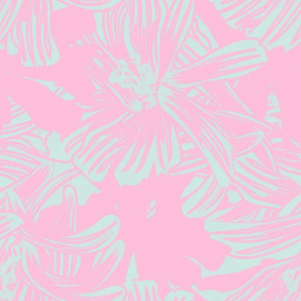 パステルの概要花のシームレスなパターンデザインのためのファッション繊維 グラフィック 背景や工芸品 — ストックベクタ