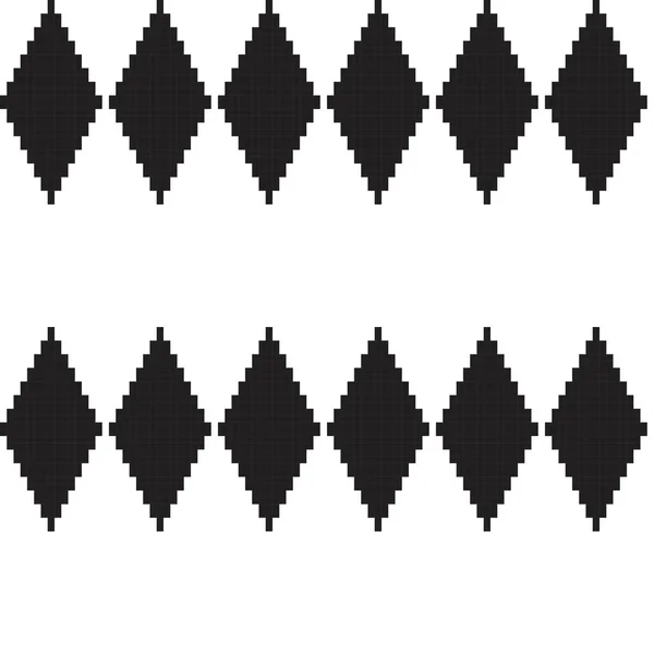 Монохромный Argyle Fair Isle Seamless Pattern Design Трикотажа Модного Текстиля — стоковый вектор