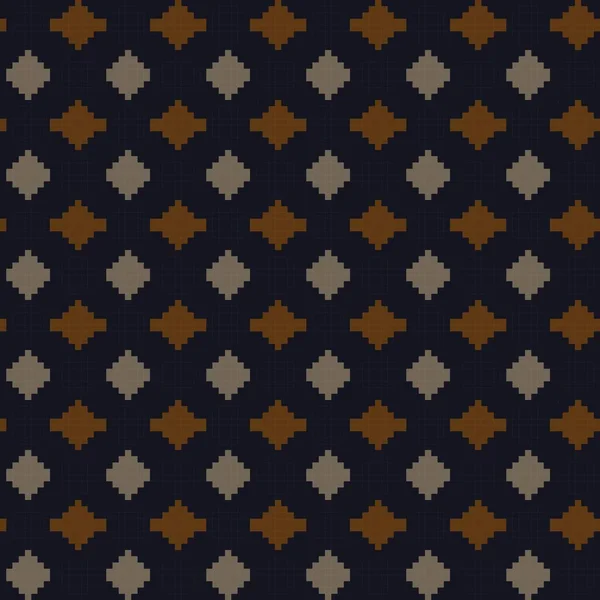 Neutre Couleur Argyle Fair Isle Design Sans Couture Pour Tricot — Image vectorielle