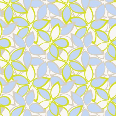 Moda tekstil, grafik, arkaplan ve el sanatları için renksiz çiçek desenli desen tasarımı