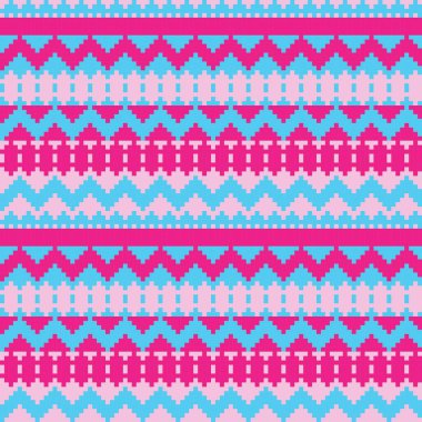 Renkli Chevron fuar adası örgü, moda tekstili, grafikler için kusursuz desen tasarımı