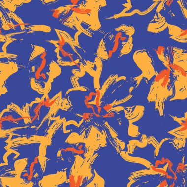 Moda tekstil, grafik, arka plan ve el sanatları için renkli Soyut Çiçeksiz desenli tasarım