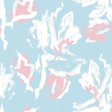Moda tekstil, grafik, arka plan ve el sanatları için Pastel Soyut Çiçeksiz desen tasarımı