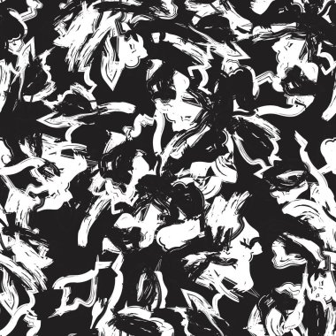 Moda tekstil, grafik, arkaplan ve el sanatları için tek renkli çiçek desensiz desen tasarımı