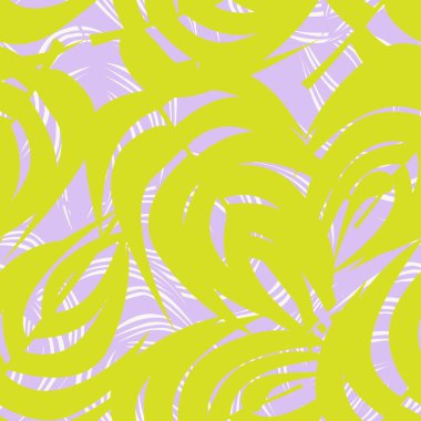 Moda tekstil, grafik ve el sanatları için renkli Tropikal Yapraksız desen tasarımı