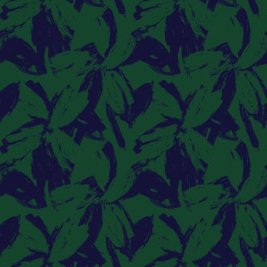 Moda tekstil, grafik, arka plan ve el sanatları için Yeşil Soyut Çiçeksiz desenli tasarım