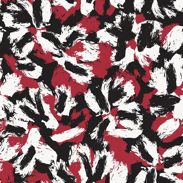 Moda tekstil, grafik, arka plan ve el sanatları için Kırmızı Soyut Çiçeksiz desenli tasarım