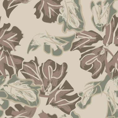 Tarafsız Renk Özeti: Moda tekstil, grafik, arka plan ve el sanatları için kusursuz desen tasarımı