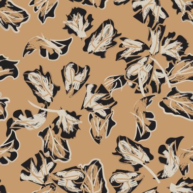 Tarafsız Renk Özeti: Moda tekstil, grafik, arka plan ve el sanatları için kusursuz desen tasarımı