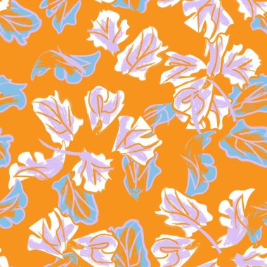 Moda tekstil, grafik, arka plan ve el sanatları için renkli Soyut Çiçeksiz desenli tasarım
