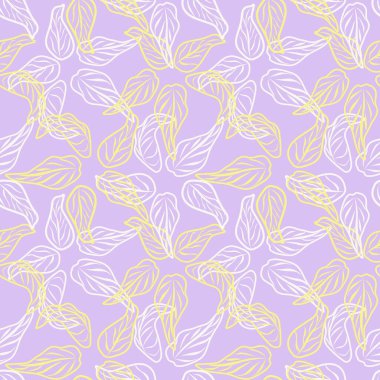 Pastels Tropikal Yaprak desen tasarımı moda tekstil, grafik ve el sanatları için