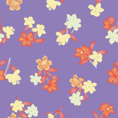 Pastels Botanik Çiçek desensiz moda tekstil, grafik, arka plan ve el sanatları tasarımı