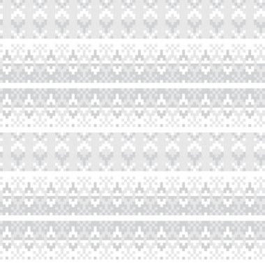 Moda tekstili, örgü ve grafikler için tek renkli Kar Tanesi adil ada desenli tasarım