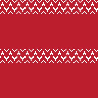Kırmızı Chevron fuar adası örgü, moda tekstili, grafikler için kusursuz desen tasarımı