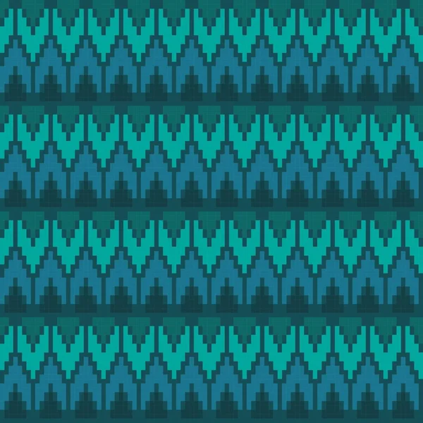 Зелений Chevron Fair Острів Безшовний Дизайн Візерунка Трикотажу Модного Текстилю Ліцензійні Стокові Ілюстрації