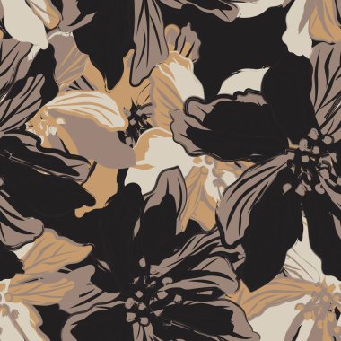 Tarafsız Renk Özeti: Moda tekstil, grafik, arka plan ve el sanatları için kusursuz desen tasarımı