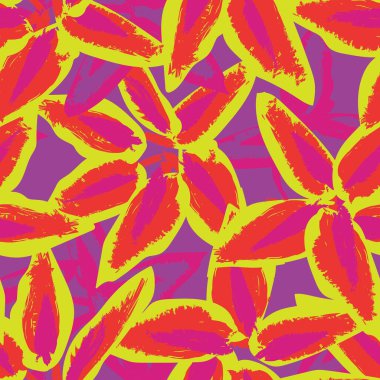 Moda tekstil, grafik, arka plan ve el sanatları için renkli Soyut Çiçeksiz desenli tasarım