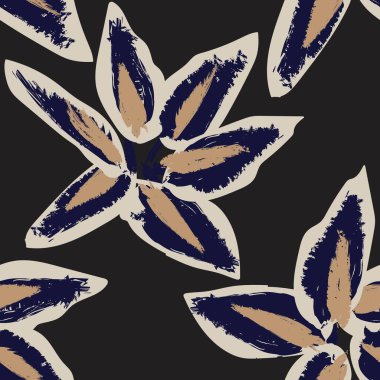 Tarafsız Renk Özeti: Moda tekstil, grafik, arka plan ve el sanatları için kusursuz desen tasarımı