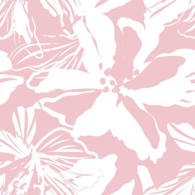 Moda tekstil, grafik, arka plan ve el sanatları için Pastel Soyut Çiçeksiz desen tasarımı