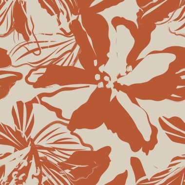 Tarafsız Renk Özeti: Moda tekstil, grafik, arka plan ve el sanatları için kusursuz desen tasarımı