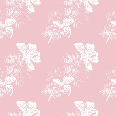 Pastels Botanik Çiçek desensiz moda tekstil, grafik, arka plan ve el sanatları tasarımı