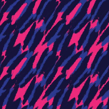 Moda tekstil, grafik ve el sanatları için renkli Soyut Fırça darbeleri desen tasarımı