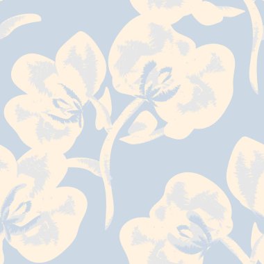 Moda tekstil, grafik, arka plan ve el sanatları için Pastel Soyut Çiçeksiz desen tasarımı