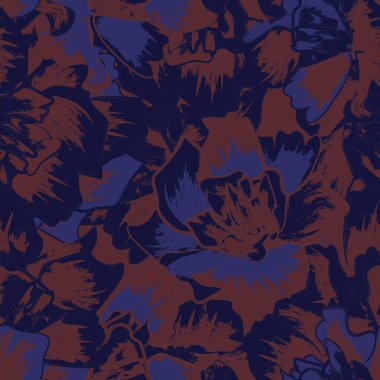 Moda tekstil, grafik, arka plan ve el sanatları için Kırmızı Soyut Çiçeksiz desenli tasarım