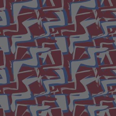 Moda tekstil, grafik ve el sanatları için Kırmızı Soyut Fırça darbeleri desen tasarımı
