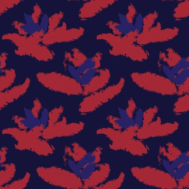 Moda tekstil, grafik, arka plan ve el sanatları için Kırmızı Soyut Çiçeksiz desenli tasarım