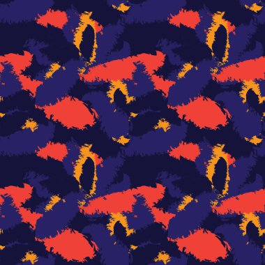 Moda tekstil, grafik, arka plan ve el sanatları için renkli Soyut Çiçeksiz desenli tasarım