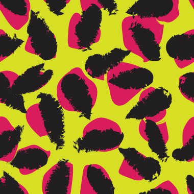 Moda tekstil, grafik ve el sanatları için renkli Soyut Fırça darbeleri desen tasarımı