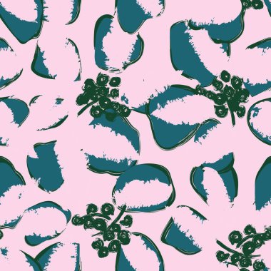 Moda tekstil, grafik, arka plan ve el sanatları için Pastel Soyut Çiçeksiz desen tasarımı